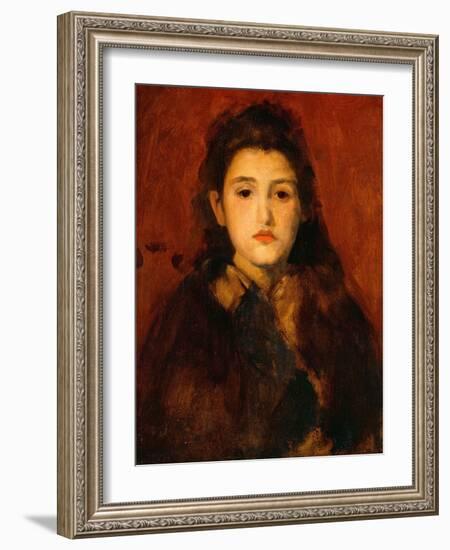 Alice Butt, C. 1895 (Oil on Canvas)-James Abbott McNeill Whistler-Framed Giclee Print