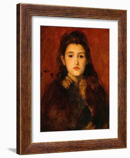 Alice Butt, C. 1895 (Oil on Canvas)-James Abbott McNeill Whistler-Framed Giclee Print