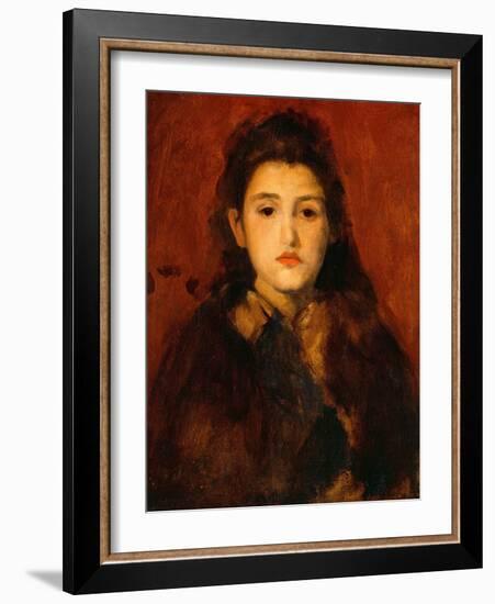 Alice Butt, C. 1895 (Oil on Canvas)-James Abbott McNeill Whistler-Framed Giclee Print