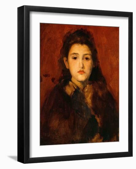 Alice Butt, C. 1895 (Oil on Canvas)-James Abbott McNeill Whistler-Framed Giclee Print