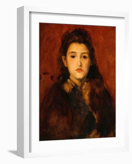 Alice Butt, C. 1895 (Oil on Canvas)-James Abbott McNeill Whistler-Framed Giclee Print