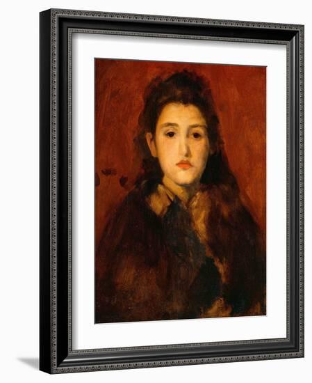 Alice Butt, C. 1895 (Oil on Canvas)-James Abbott McNeill Whistler-Framed Giclee Print