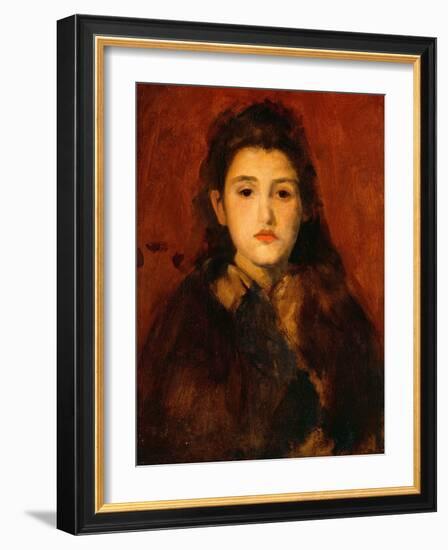 Alice Butt, C. 1895 (Oil on Canvas)-James Abbott McNeill Whistler-Framed Giclee Print