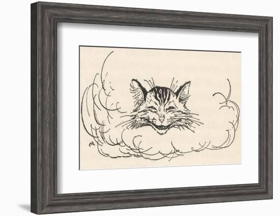 Alice: Cats Head in Cloud-Arthur Rackham-Framed Photographic Print