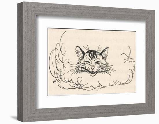 Alice: Cats Head in Cloud-Arthur Rackham-Framed Photographic Print