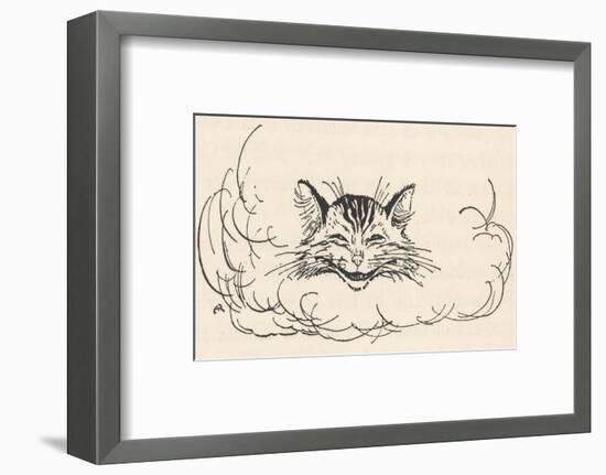 Alice: Cats Head in Cloud-Arthur Rackham-Framed Photographic Print