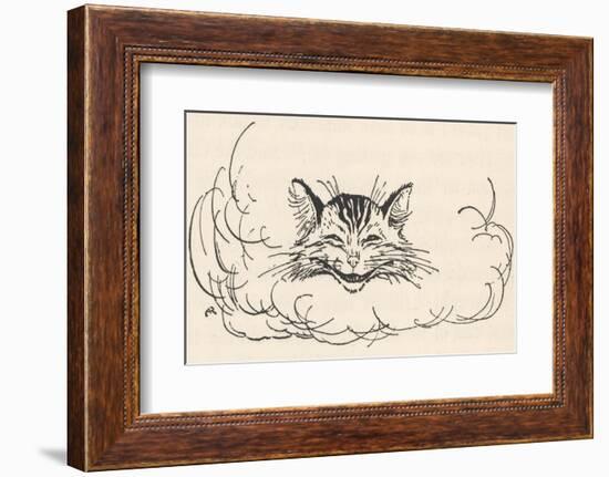 Alice: Cats Head in Cloud-Arthur Rackham-Framed Photographic Print
