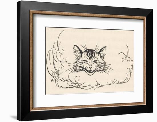 Alice: Cats Head in Cloud-Arthur Rackham-Framed Photographic Print