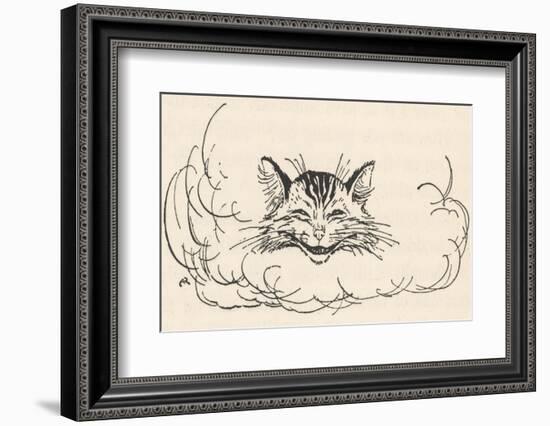 Alice: Cats Head in Cloud-Arthur Rackham-Framed Photographic Print