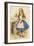 Alice Discovers a Bottle Marked “Drink Me” (Colour Engraving)-John Tenniel-Framed Giclee Print