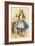 Alice Discovers a Bottle Marked “Drink Me” (Colour Engraving)-John Tenniel-Framed Giclee Print