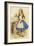 Alice Discovers a Bottle Marked “Drink Me” (Colour Engraving)-John Tenniel-Framed Giclee Print