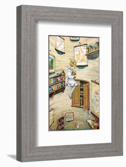 Alice Falling-null-Framed Giclee Print