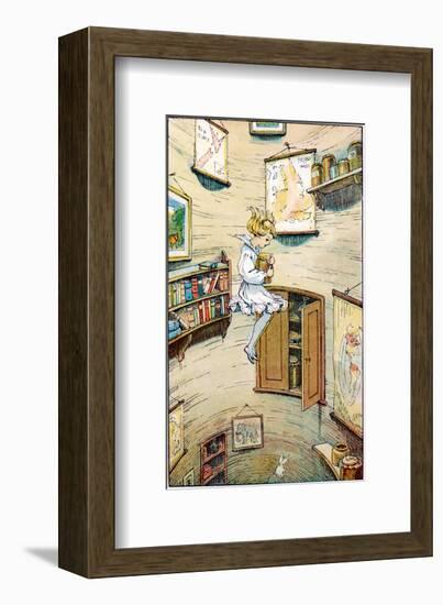 Alice Falling-null-Framed Giclee Print