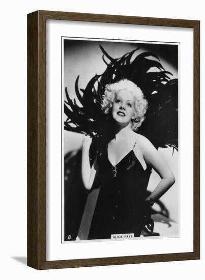 Alice Faye, American Actress and Singer, C1938-null-Framed Giclee Print