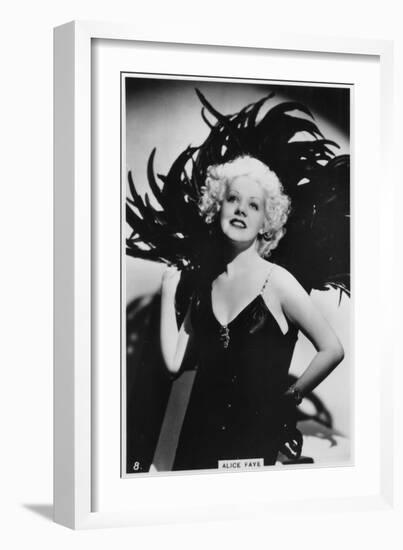 Alice Faye, American Actress and Singer, C1938-null-Framed Giclee Print