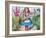 'Alice holding a pig in her arms.', c1910-John Tenniel-Framed Giclee Print