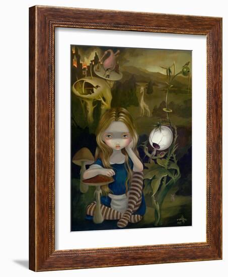 Alice in a Bosch Landscape-Jasmine Becket-Griffith-Framed Art Print