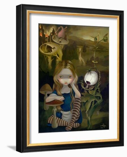 Alice in a Bosch Landscape-Jasmine Becket-Griffith-Framed Art Print