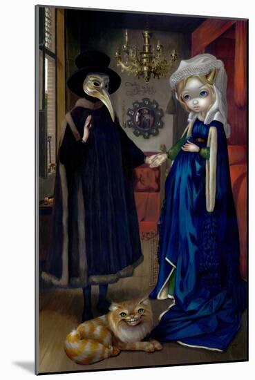 Alice in a Van Eyck Portrait-Jasmine Becket-Griffith-Mounted Art Print