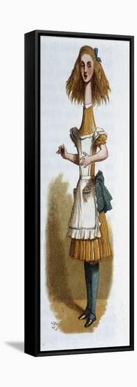 Alice in “Alice in Wonderland”” by Lewis Carroll, Ill. Tenniel, 1889, Coll.-John Tenniel-Framed Premier Image Canvas