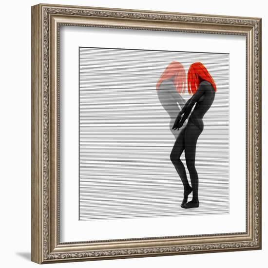 Alice In Mirror-NaxArt-Framed Art Print