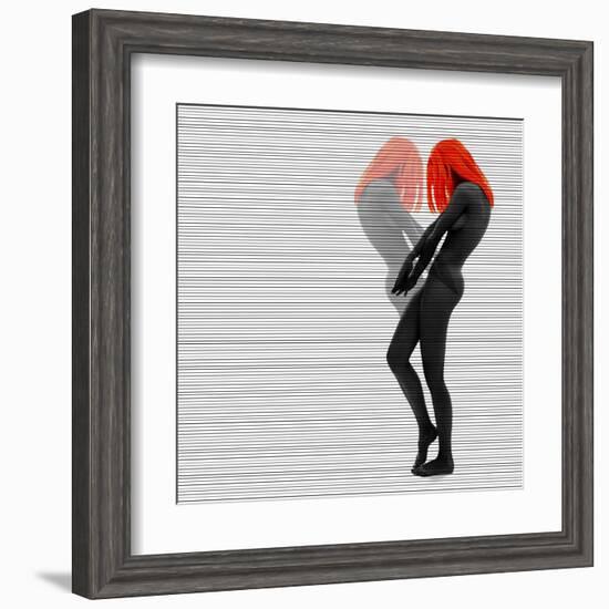 Alice In Mirror-NaxArt-Framed Art Print