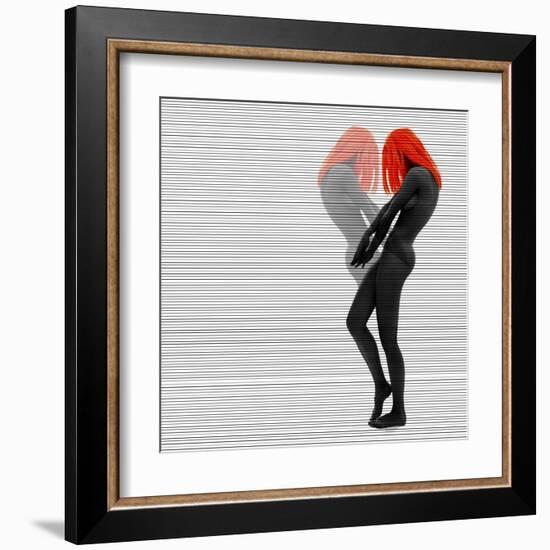 Alice In Mirror-NaxArt-Framed Art Print