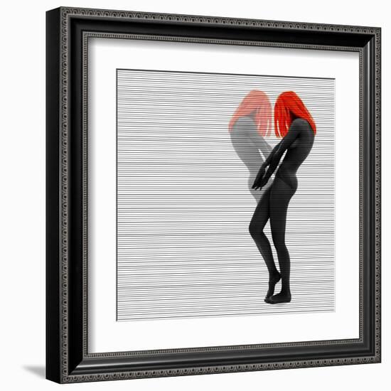 Alice In Mirror-NaxArt-Framed Art Print