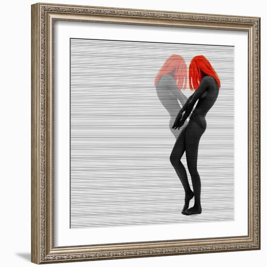 Alice In Mirror-NaxArt-Framed Art Print