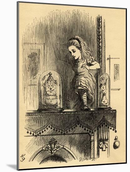 Alice in the Looking Glass House, Illustration from 'Through the Looking Glass' by Lewis Carroll…-John Tenniel-Mounted Giclee Print