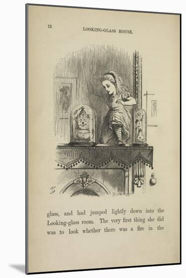 Alice in the Looking-glass Room-John Tenniel-Mounted Giclee Print