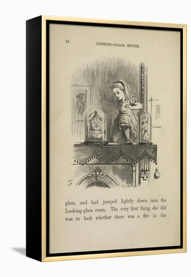 Alice in the Looking-glass Room-John Tenniel-Framed Premier Image Canvas