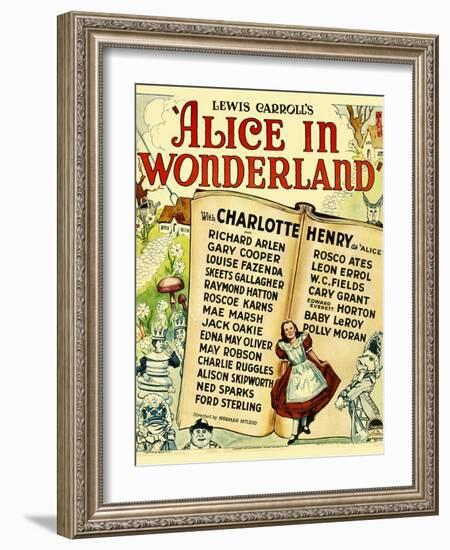 Alice in Wonderland, 1933-null-Framed Art Print