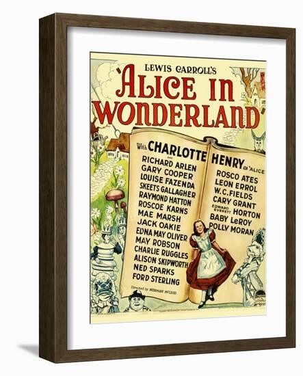 Alice in Wonderland, 1933-null-Framed Art Print