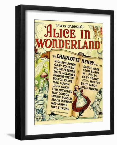 Alice in Wonderland, 1933-null-Framed Art Print