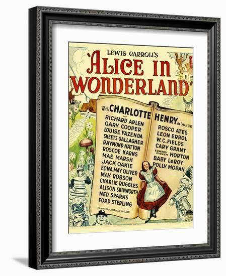 Alice in Wonderland, 1933-null-Framed Art Print