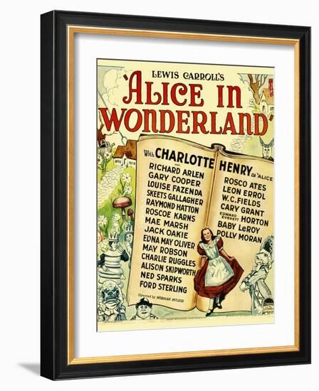 Alice in Wonderland, 1933-null-Framed Art Print