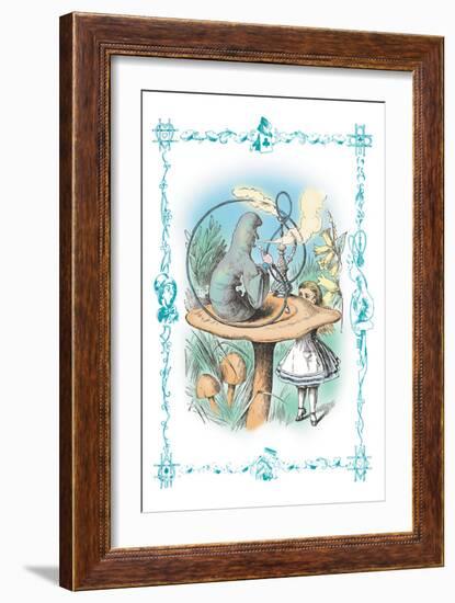 Alice in Wonderland: Advice from a Caterpillar-John Tenniel-Framed Art Print