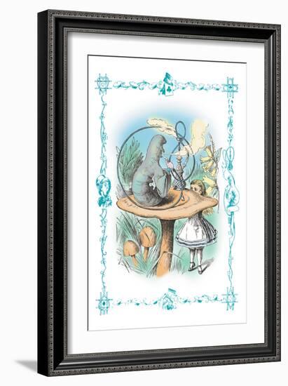 Alice in Wonderland: Advice from a Caterpillar-John Tenniel-Framed Art Print