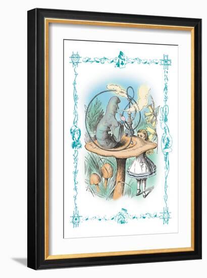 Alice in Wonderland: Advice from a Caterpillar-John Tenniel-Framed Art Print