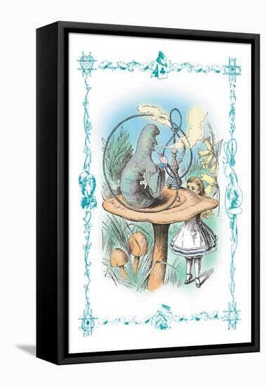 Alice in Wonderland: Advice from a Caterpillar-John Tenniel-Framed Stretched Canvas