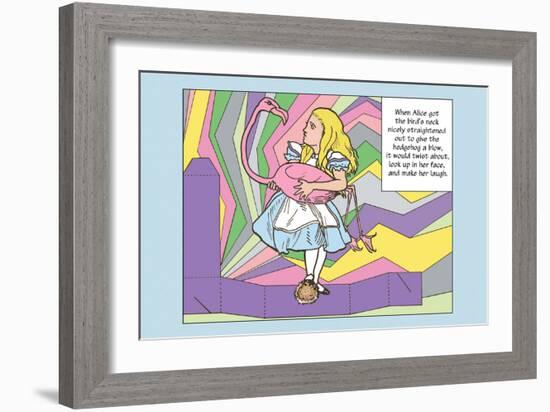 Alice in Wonderland: Alice and the Bird-John Tenniel-Framed Art Print