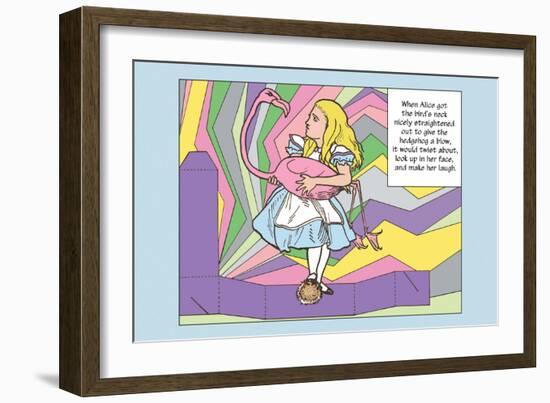 Alice in Wonderland: Alice and the Bird-John Tenniel-Framed Art Print