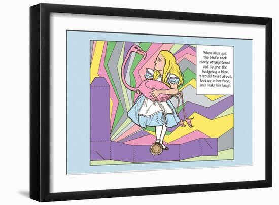 Alice in Wonderland: Alice and the Bird-John Tenniel-Framed Art Print