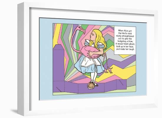 Alice in Wonderland: Alice and the Bird-John Tenniel-Framed Art Print