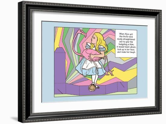 Alice in Wonderland: Alice and the Bird-John Tenniel-Framed Art Print