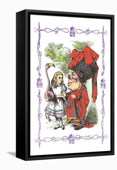 Alice in Wonderland: Alice and the Duchess-John Tenniel-Framed Stretched Canvas