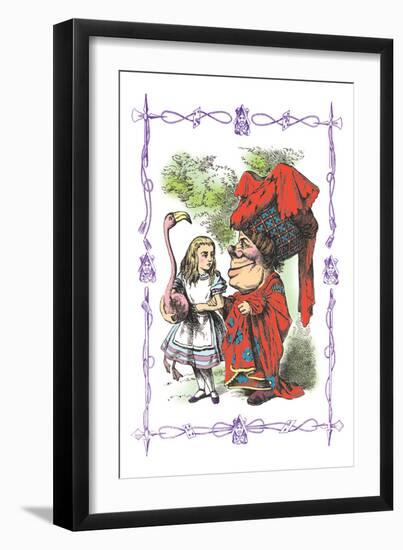 Alice in Wonderland: Alice and the Duchess-John Tenniel-Framed Premium Giclee Print