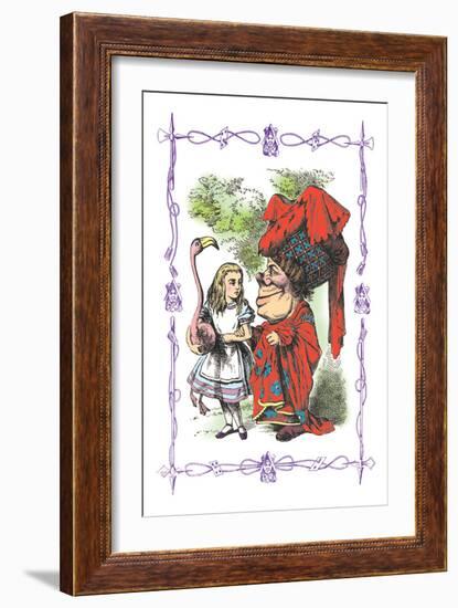 Alice in Wonderland: Alice and the Duchess-John Tenniel-Framed Art Print
